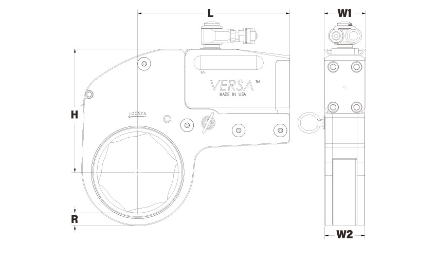 VERSAスペック寸法図