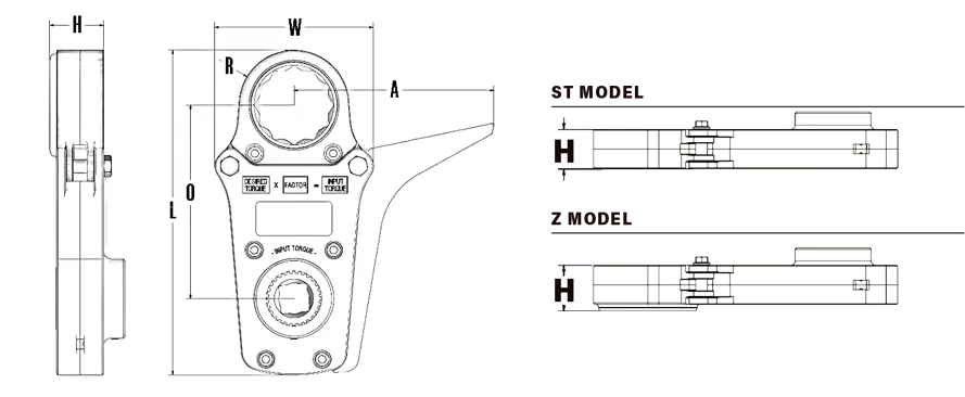 オフセットリンクスペック寸法図